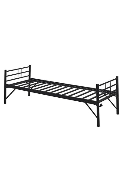 Unimet Tiny Tek Kişilik Metal Karyola Siyah 80x200