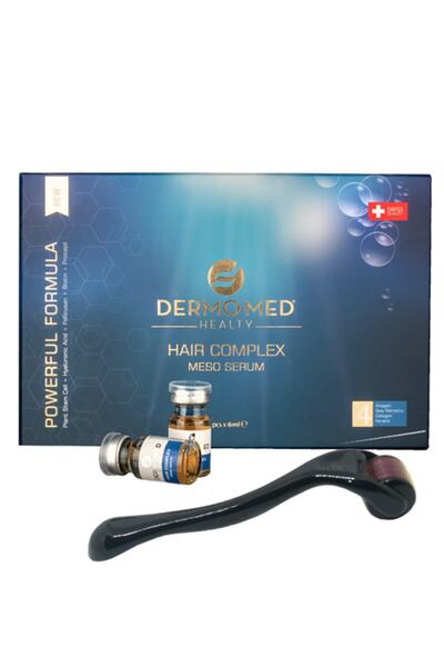 Dermomed مركب الشعر ميسو - مجموعة سيروم الشعر 10 × 6 مل يسرع عملية النمو الطب...