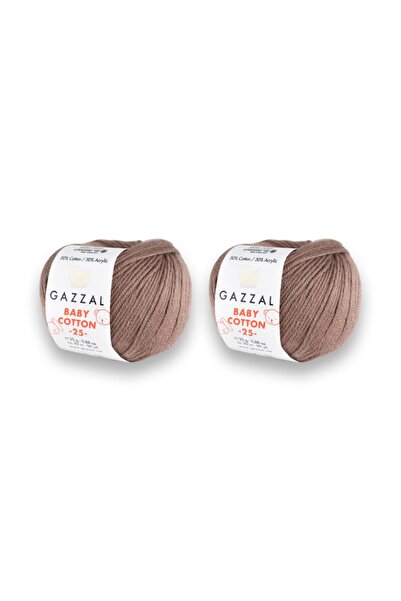 Gazzal Baby Cotton 25 gr Amigurimi, Punch El Örgü Ipligi Taka Yarn (3434)