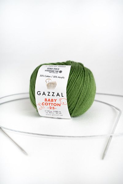 Gazzal Βρεφικό βαμβάκι 25 gr Amigurimi, Punch Hand Knitting Yarn Taka Yarn (3456)