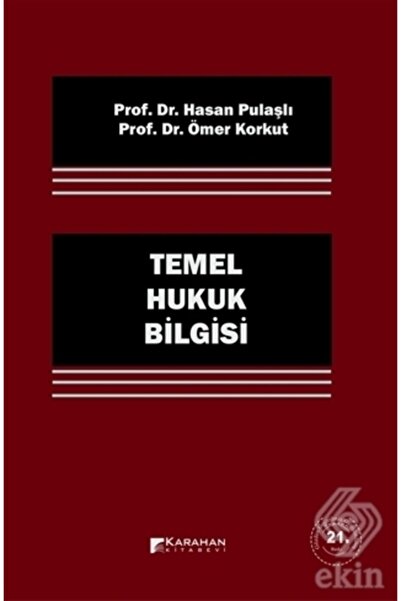 Genel Markalar Temel Hukuk Bilgisi / Hasan Pulaşlı / Karahan Kitabevi / 97897...