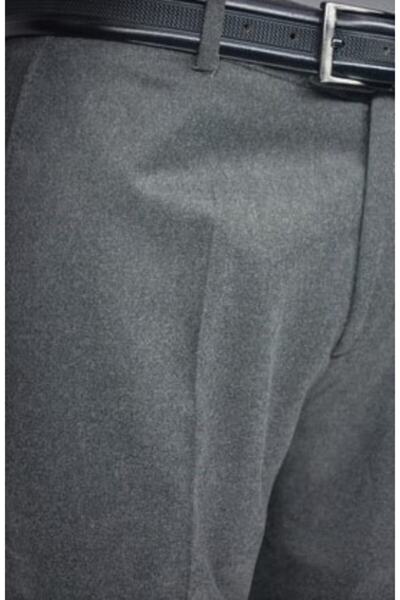 Ege Erkek Giyim Zenelli Kışlık Pantalon Gri -füme