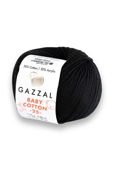 Gazzal Baby Cotton 25 gr Amigurimi, Punch Hand Knitted Yarn Taka Yarn (3433)