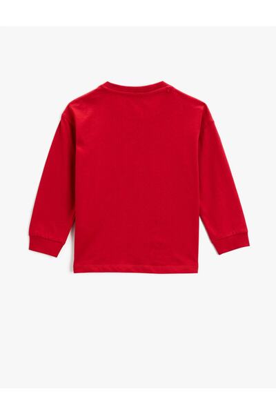 Koton Tricou din bumbac cu paiete imprimat cu dinozaur