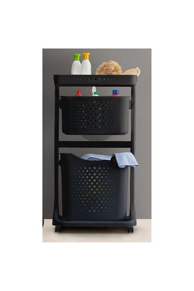 Titiz Anthracite Layer Basket Organizer - No:2 Tp-748 9028386