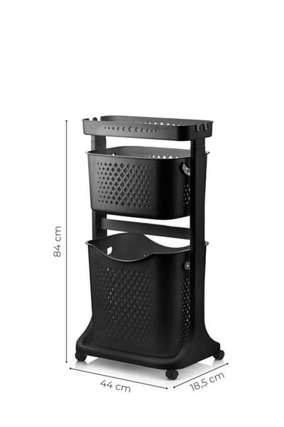 Titiz Anthracite Layer Basket Organizer - No:2 Tp-748 9028386