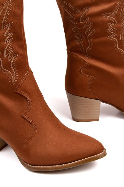 derithy Valencia Boots-tan Suede-bls5100