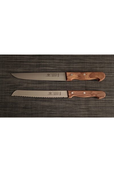 Solingen Zeytin Saplı Profesyonel Şef Ve Ekmek Bıçağı 2'li 20/20 Cm
