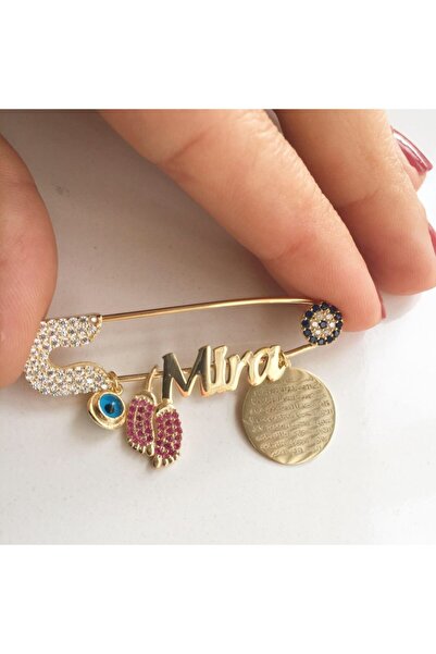 simurg jewellery دبوس الطفل الفضي
