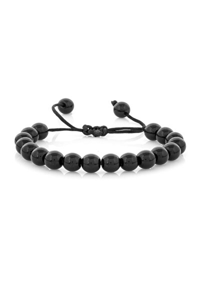 badeaccessories Certified Shiny Onyx Natural Stone Bracelet