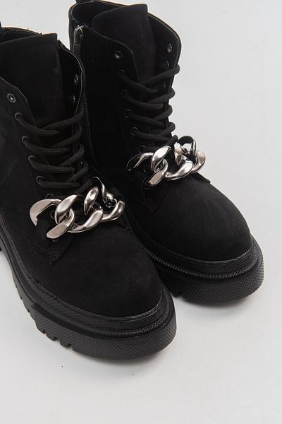 Luvi Hope Damenstiefel aus schwarzem Wildleder