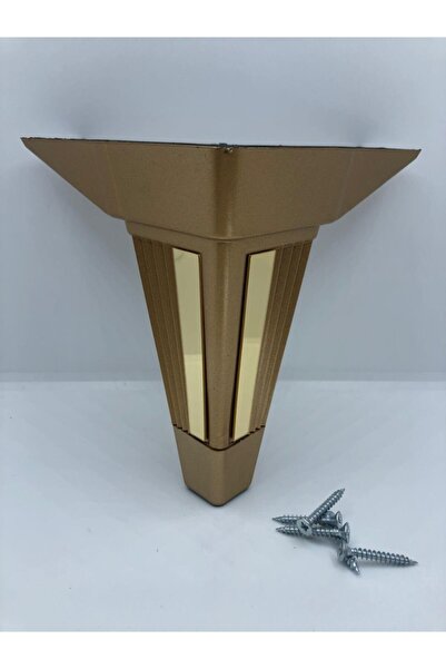 KARAKOÇ Mildew, 15*15*15 Plastic Gold, Plexiglass Seat, Base, Furniture Leg (...