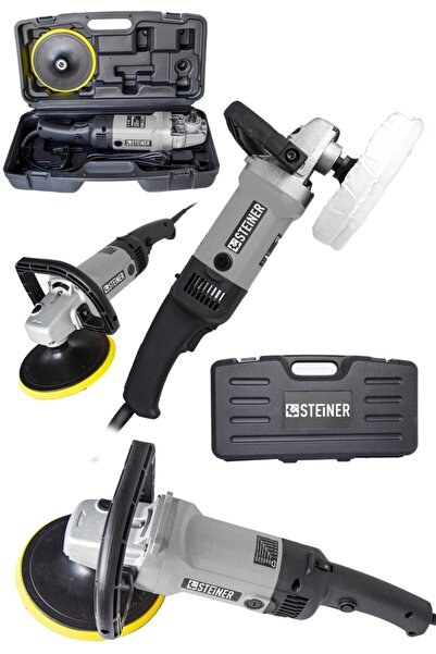 STEİNER Germany Technology 3000 Watt Profesyonel Devir Ayarlı Pasta Cila Polisaj Makinesi Gri