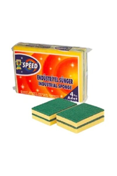 SPEED Acord/ 4 Liü Burete mare pentru vase, Burete de curățare, pachet de 4