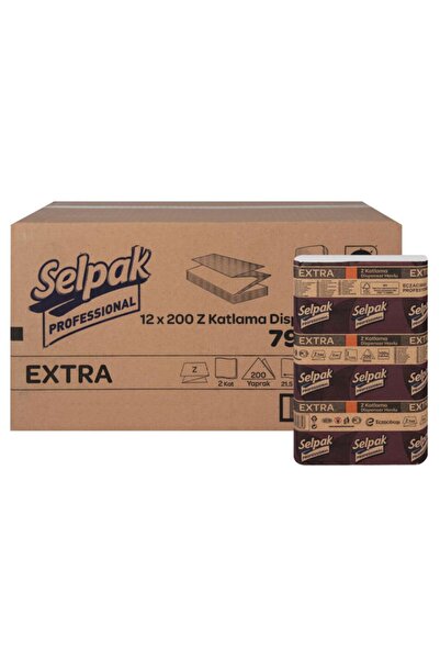 Selpak Professional Extra Z Katlama Dispenser Havlu 21,5 Cm X 24 Cm 1 Koli (1...