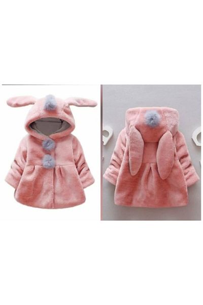 cınartarzbutik Girl's Pink Plush Fur