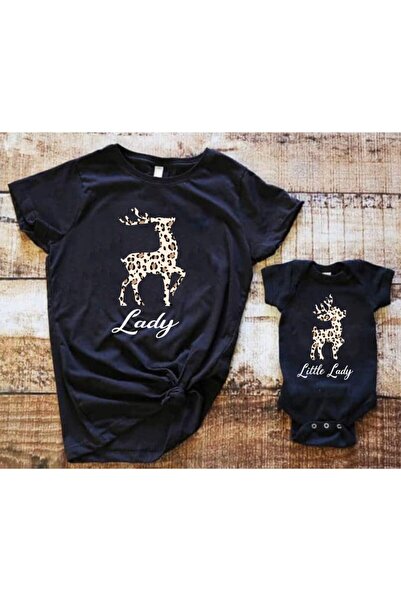 venüsdijital بدلة قطعة واحدة على شكل تي شيرت Leopard Deer Lady Little Lady (م...
