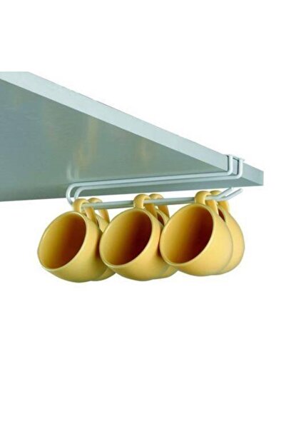 Yetkin Home Dolap Içi Raf Altı Bardak Fincan Tutucu Askılık Metal Askı Aparatı