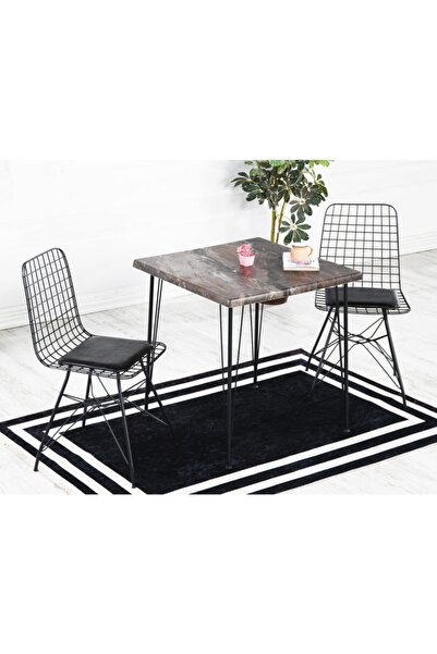 AVVİO Erva 80-80 Yemek Masası Takımı-mutfak Masası Takımı-balkon Masa Takımı ...