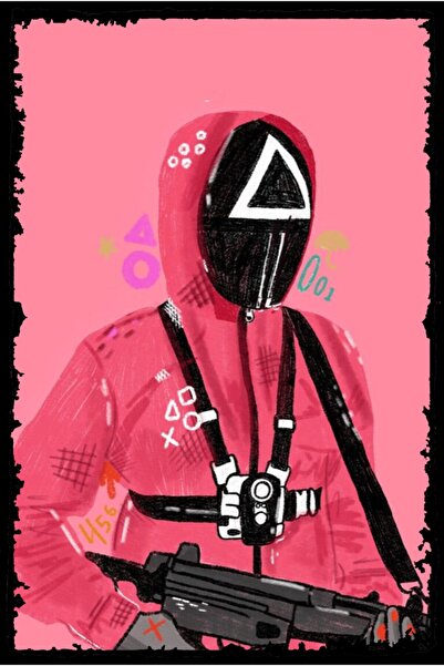 hediyeniburadabul Hbb Squid Game Design Tablou din lemn