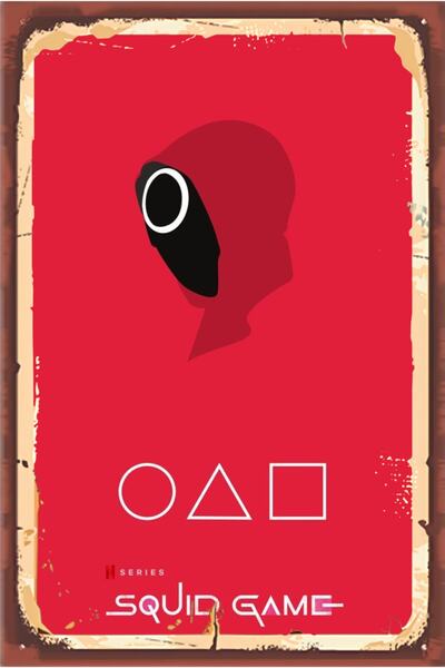 hediyeniburadabul Hbb Squid Game Design Tablou din lemn