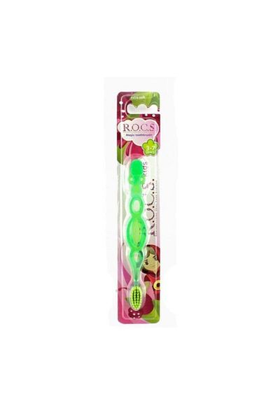 R.O.C.S. Rocs Kids 3-7 Years Soft Green Toothbrush - for Girls