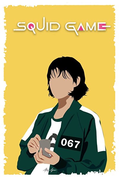 hediyeniburadabul Hbb Squid Game Design Tablou din lemn