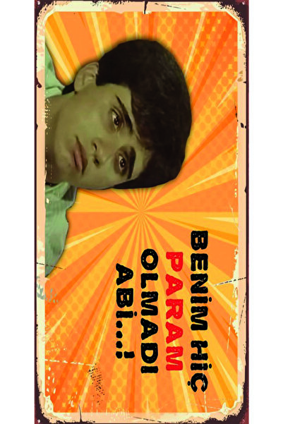 hediyeniburadabul Ξύλινη αφίσα σχεδιασμού της Τουρκικής Κινηματογραφίας Yeşil...