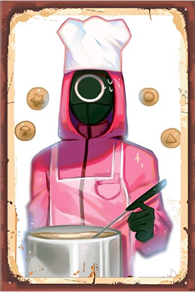 hediyeniburadabul Hbb Squid Game Design Tablou din lemn