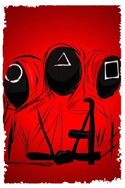 hediyeniburadabul Hbb Squid Game Design Tablou din lemn