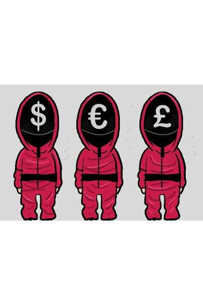 hediyeniburadabul Hbb Squid Game Design Tablou din lemn