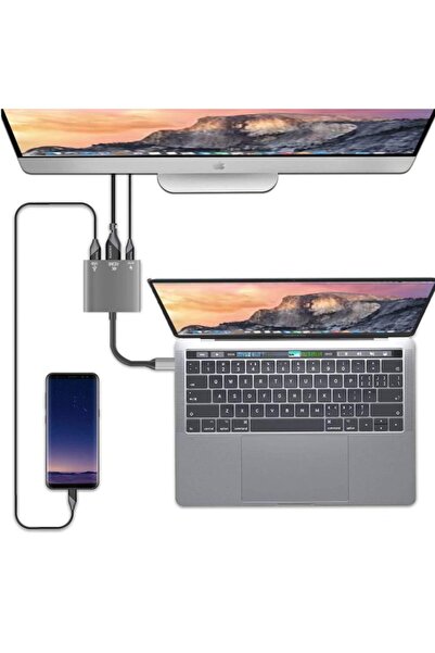 CAFELE Macbook Matebook Switch Tablet Telefon Hdmi Usb 3.0 Pd Şarj Type-c Çevirici