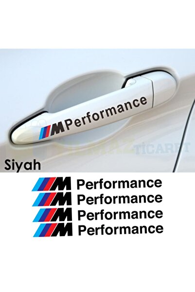 yılmazetic Bmw M Performance Logo Kapı Kolu Yan Ayna Kapı Çamurluk Jant Oto S...