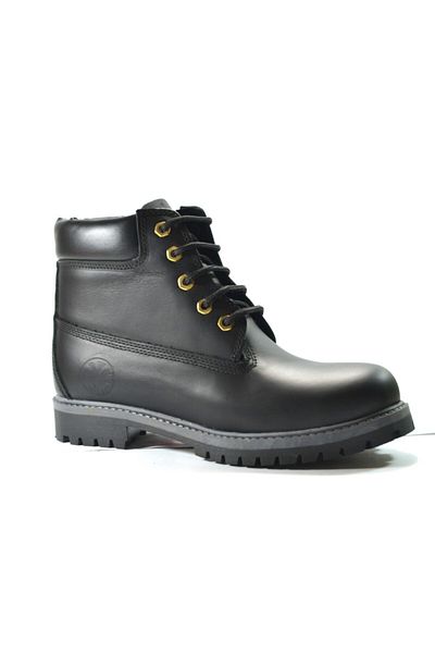 Riverland R.03 Genuine Leather Men's Black Boots