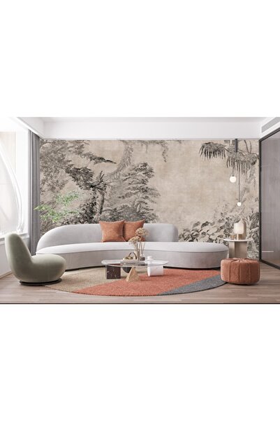 adalidekor Salon Yaprak Desenli Tasarım Duvar Kağıdı
