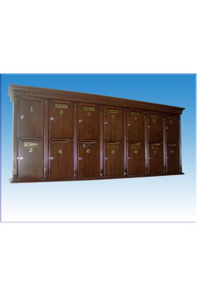 ÇELİK KASA DÜNYASI Residence Için Italyan Ağaç Kaplama Apartman Posta Kutusu 14