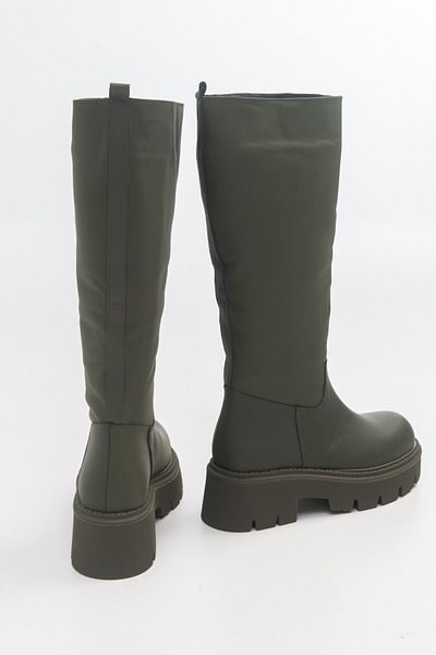 Luvi Mınd Khaki Matte Echtleder Damenstiefel