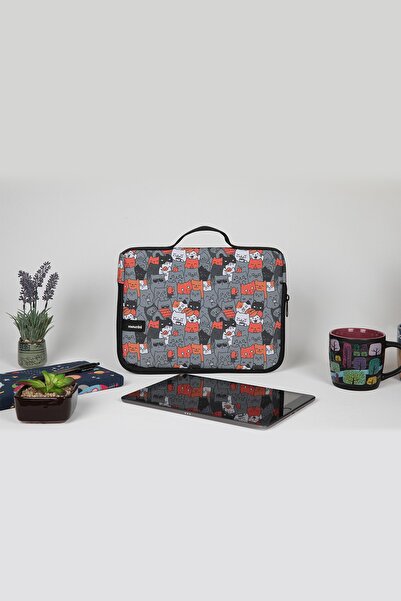 Moserini حقيبة تابلت ذكية نحيفة منقوشة لآيباد وسامسونج وهواوي لينوفو - كاتلانتس