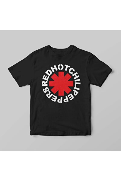 Marple's Tricou unisex negru roșu Hot Chili Peppers