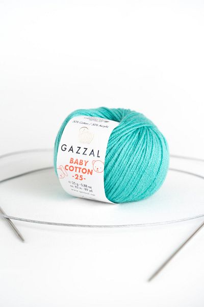 Gazzal Baby Cotton 25 gr Amiguri, Punch Hand Knitting Yarn Taka Yarn (3426)