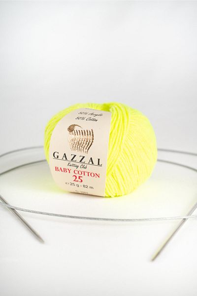Gazzal Βρεφικό βαμβάκι 25 gr Amigurimi, Punch Hand Knitting Yarn Taka Yarn (3462)