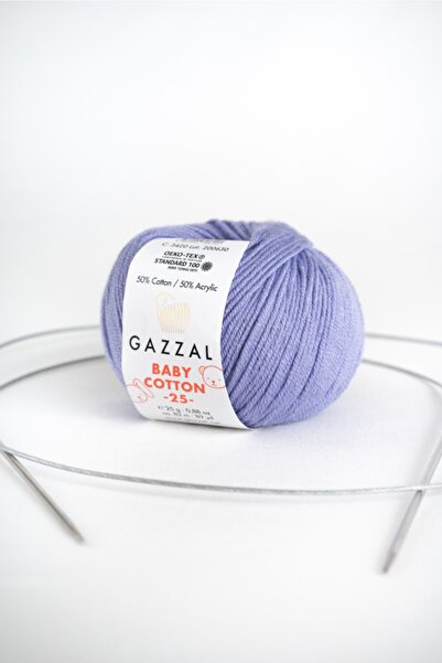 Gazzal Baby Cotton 25 gr Amigurimi, Punch El Örgü Ipligi Taka Yarn (3420)