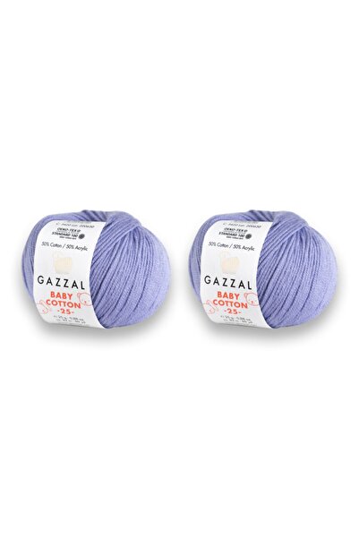 Gazzal Baby Cotton 25 gr Amigurimi, Punch El Örgü Ipligi Taka Yarn (3420)