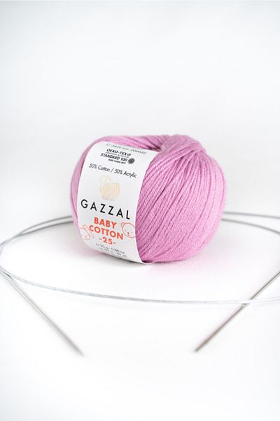 Gazzal Βρεφικό βαμβάκι 25 gr Amigurimi, Punch Hand Knitting Yarn Taka Yarn (3422)
