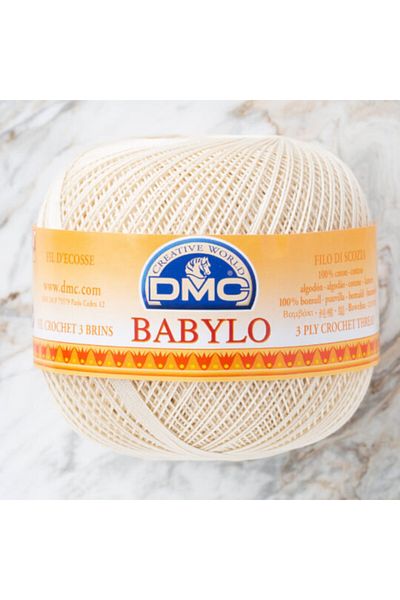 BALIM ÖRGÜ EVİ Dmc Babylo No :30 - Ecru Lace and Net Yarn 100 Grams