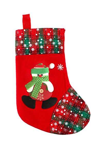 parti sürprizi Șosete Om de Zăpadă Roșu de Anul Nou 35 Cm
