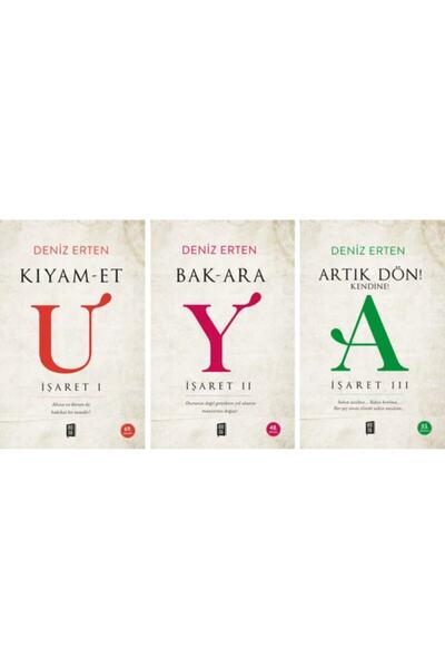 Mona Kitap Deniz Erten Uyanış Işaret Serisi Ilk 3 Kitap Set - Kıyamet - Bakara - Artık Dön