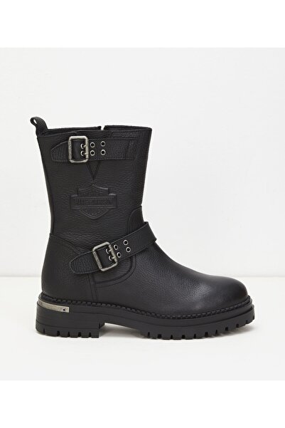 Harley Davidson Uptown Black // Baskılı Deri