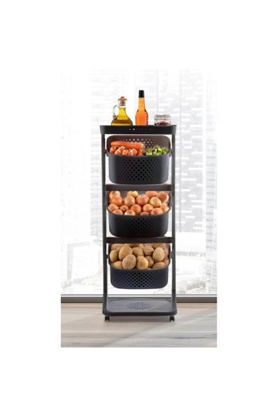 Titiz Organizator de coșuri stratificate antracit - Nr:3 Tp-749 9028387