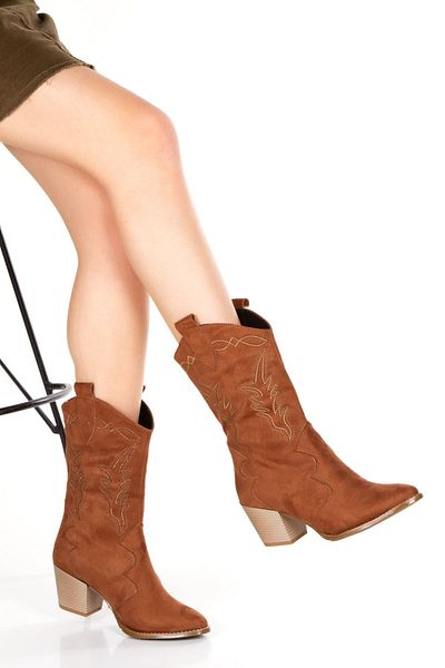 derithy Valencia Boots-tan Suede-bls5100